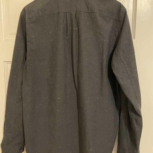 Men’s J. Crew Mercantile Speckled Navy Blue Button Down in Medium - Picture 4 of 4